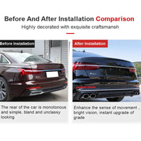 Embout d'Échappement Audi A6 A7 C8 Style S6 S7 - vue de trois-quarts - Becquet Voiture