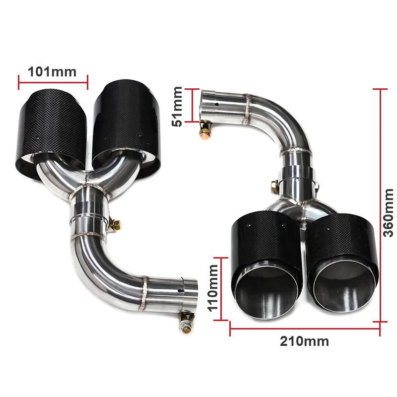 Embout d'Échappement Audi Q5 2021-2023 - vue de trois-quarts - Becquet Voiture