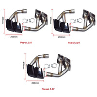 Embout d'Échappement Audi Q7 4M 2016-2019 - installé sur véhicule - Becquet Voiture