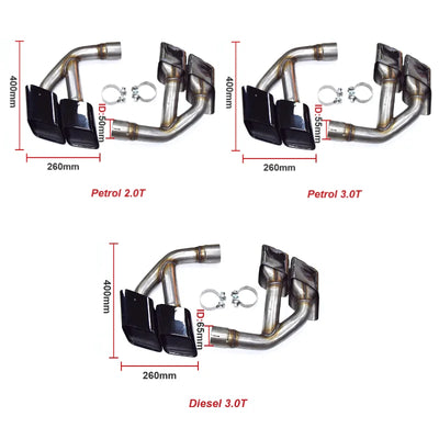 Embout d'Échappement Audi Q7 4M 2016-2019 - installé sur véhicule - Becquet Voiture
