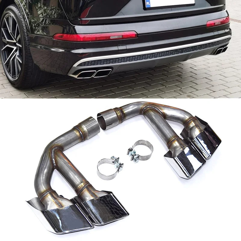 Embout d'Échappement Audi Q7 4M 2016-2019 - vue de face - Becquet Voiture