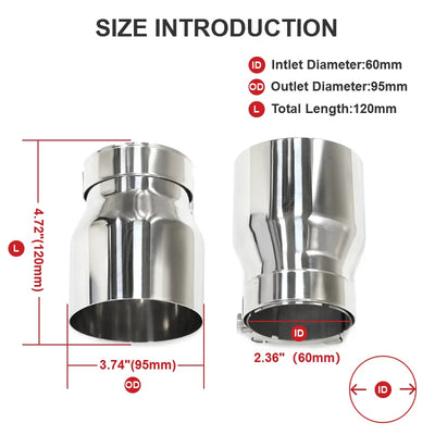 Embout d'Échappement BMW F22 F30 F32 (2 Pièces) - installé sur véhicule - Becquet Voiture