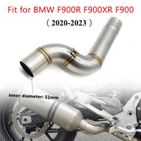 Embout d'Échappement BMW F900 F900XR F900R - vue de trois-quarts - Becquet Voiture