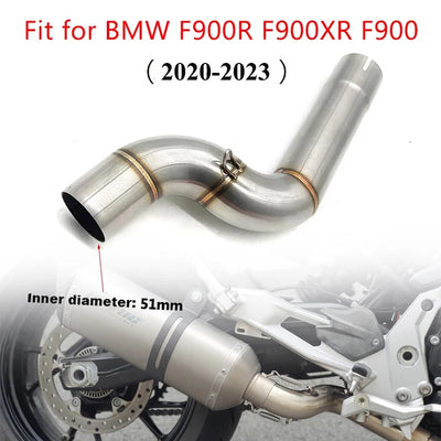 Embout d'Échappement BMW F900 F900XR F900R - vue de trois-quarts - Becquet Voiture