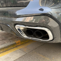 Embout d'Échappement BMW X5 G05 X6 G06 Quad - installé sur véhicule - Becquet Voiture