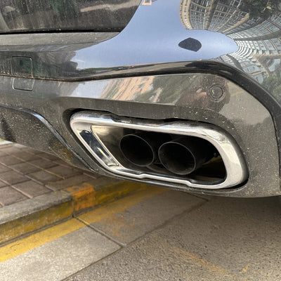 Embout d'Échappement BMW X5 G05 X6 G06 Quad - installé sur véhicule - Becquet Voiture