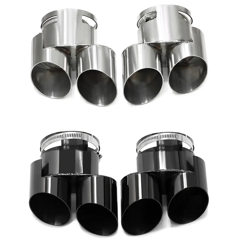 Embout d'Échappement BMW X5 G05 X6 G06 Quad - vue de profil - Becquet Voiture