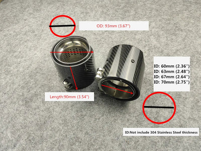 Embout d'Échappement Carbone BMW F20 F22 F32 F87 - vue de profil - Becquet Voiture
