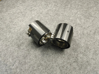 Embout d'Échappement Carbone BMW F20 F22 F32 F87 - vue de trois-quarts - Becquet Voiture