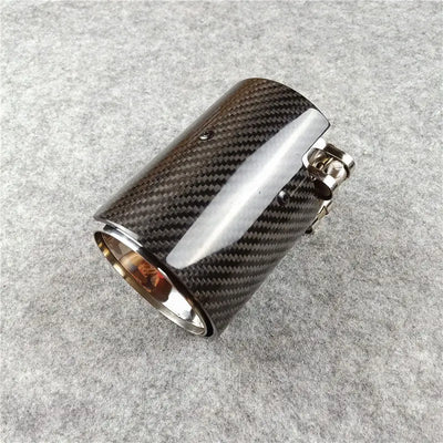 Embout d'Échappement Carbone BMW F20 F22 M135i M235i - vue de face - Becquet Voiture