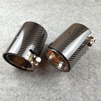 Embout d'Échappement Carbone BMW F20 F30 G20 G30 M2 M3 M4 - installé sur véhicule - Becquet Voiture