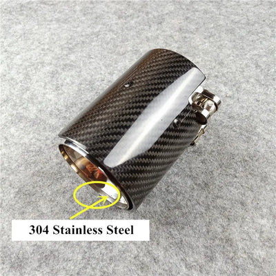 Embout d'Échappement Carbone BMW F30 F32 M340i M440i - installé sur véhicule - Becquet Voiture