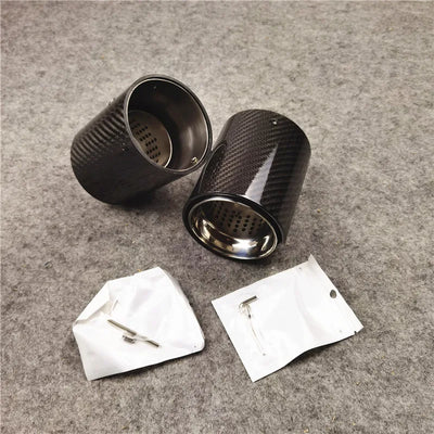 Embout d'Échappement Carbone BMW F90 M5 - vue de profil - Becquet Voiture