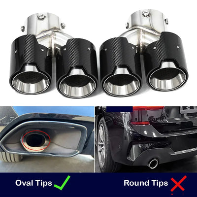 Embout d'Échappement Carbone BMW G20 G21 M340i - détail du montage 2 - Becquet Voiture
