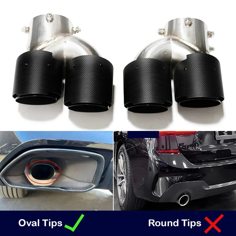 Embout d'Échappement Carbone BMW G20 G21 M340i - détail du montage - Becquet Voiture