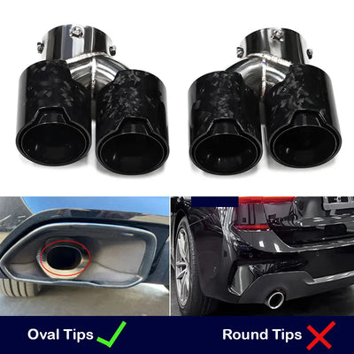 Embout d'Échappement Carbone BMW G20 G21 M340i - en situation 2 - Becquet Voiture