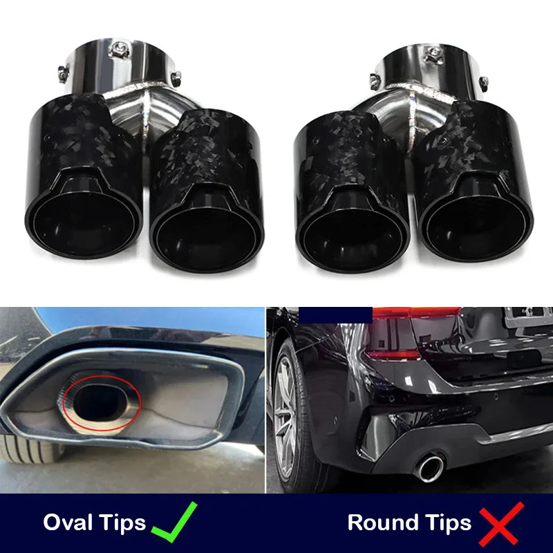 Embout d'Échappement Carbone BMW G20 G21 M340i - en situation 2 - Becquet Voiture