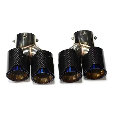 Embout d'Échappement Carbone BMW G20 G21 M340i M440i - détail du montage - Becquet Voiture