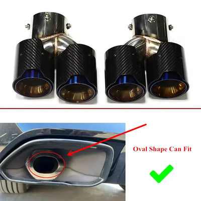 Embout d'Échappement Carbone BMW G20 G21 M340i M440i - vue de profil - Becquet Voiture