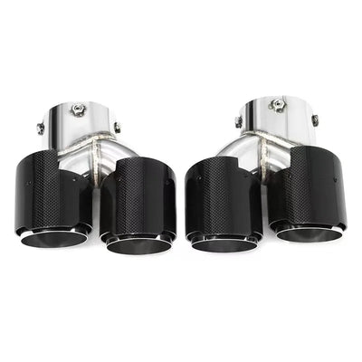 Embout d'Échappement Carbone BMW G20 G21 M340i M440i - vue de trois-quarts - Becquet Voiture