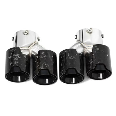 Embout d'Échappement Carbone BMW G20 G21 M340i M440i - vue rapprochée - Becquet Voiture