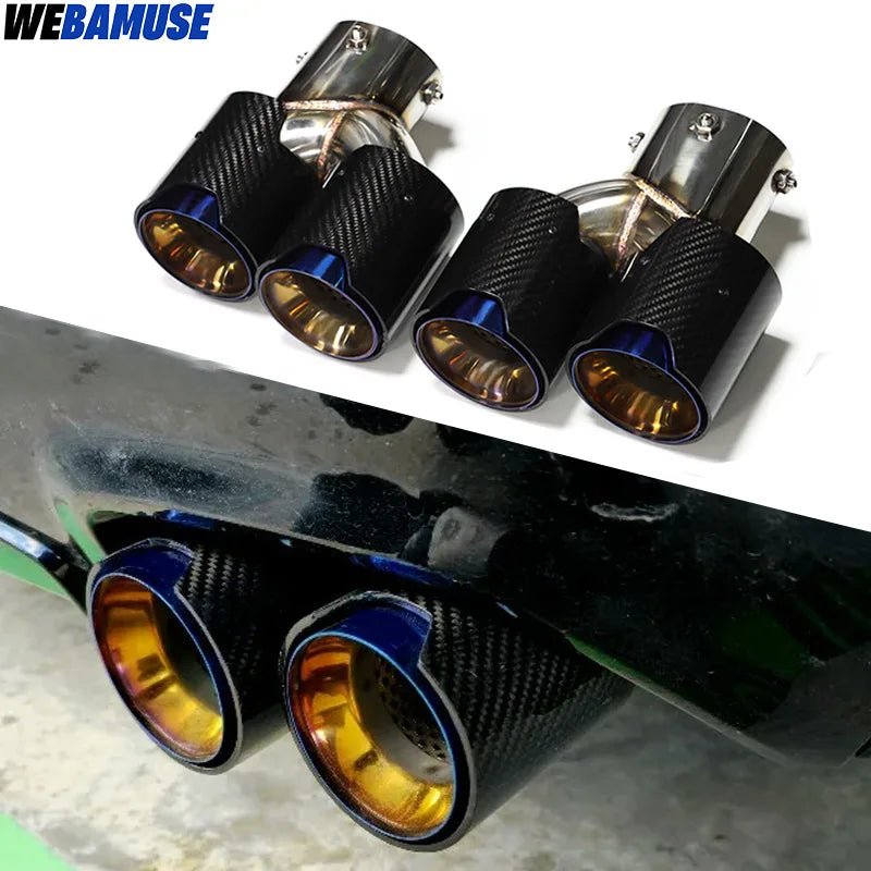 Embout d'Échappement Carbone BMW G20 G21 M340i - vue de face - Becquet Voiture
