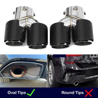 Embout d'Échappement Carbone BMW G20 G21 M340i - vue de profil 3 - Becquet Voiture