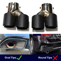 Embout d'Échappement Carbone BMW G20 G21 M340i - vue rapprochée 2 - Becquet Voiture
