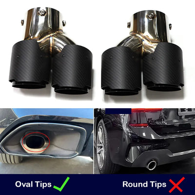 Embout d'Échappement Carbone BMW G20 G21 M340i - vue rapprochée 2 - Becquet Voiture