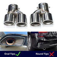Embout d'Échappement Carbone BMW G20 G21 M340i - vue rapprochée - Becquet Voiture