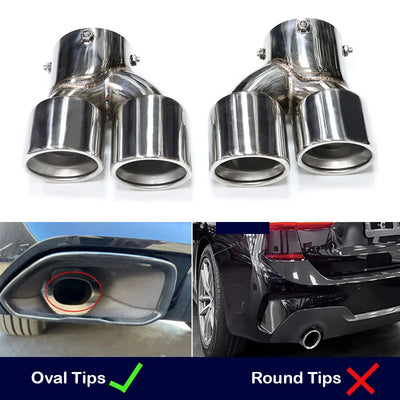 Embout d'Échappement Carbone BMW G20 G21 M340i - vue rapprochée - Becquet Voiture