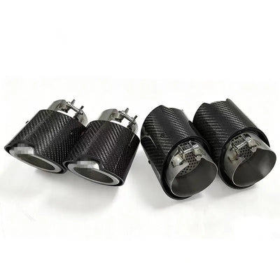 Embout d'Échappement Carbone BMW G90 G99 M5 - vue de trois-quarts - Becquet Voiture