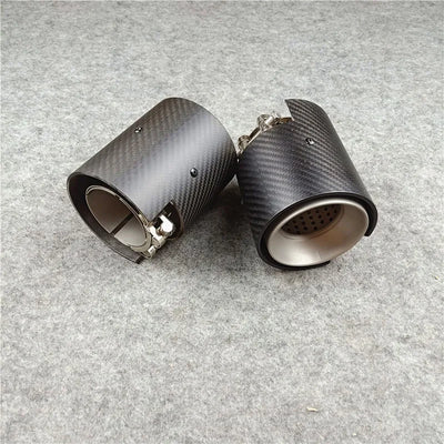 Embout d'Échappement Carbone BMW M Performance F80 F82 F90 - installé sur véhicule - Becquet Voiture