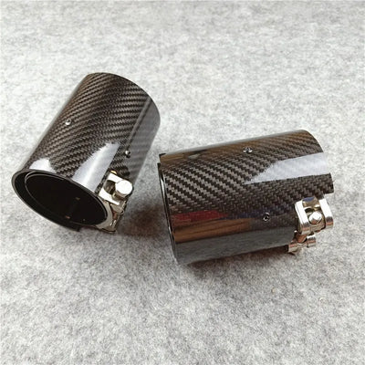 Embout d'Échappement Carbone BMW M Performance M3 M4 M5 - vue de trois-quarts - Becquet Voiture