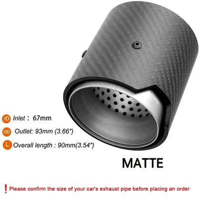Embout d'Échappement Carbone BMW M2 M3 M4 - en situation 2 - Becquet Voiture