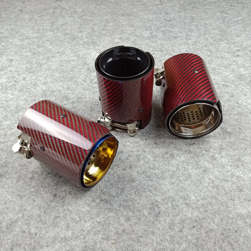 Embout d'Échappement Carbone BMW M2 M3 M4 F80 F82 - installé sur véhicule - Becquet Voiture