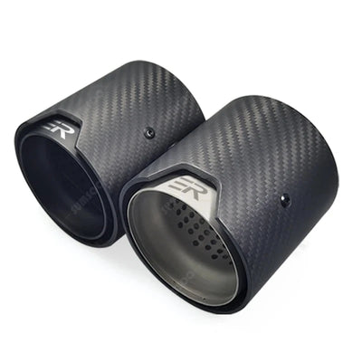 Embout d'Échappement Carbone BMW M2 M3 M4 - vue de face - Becquet Voiture
