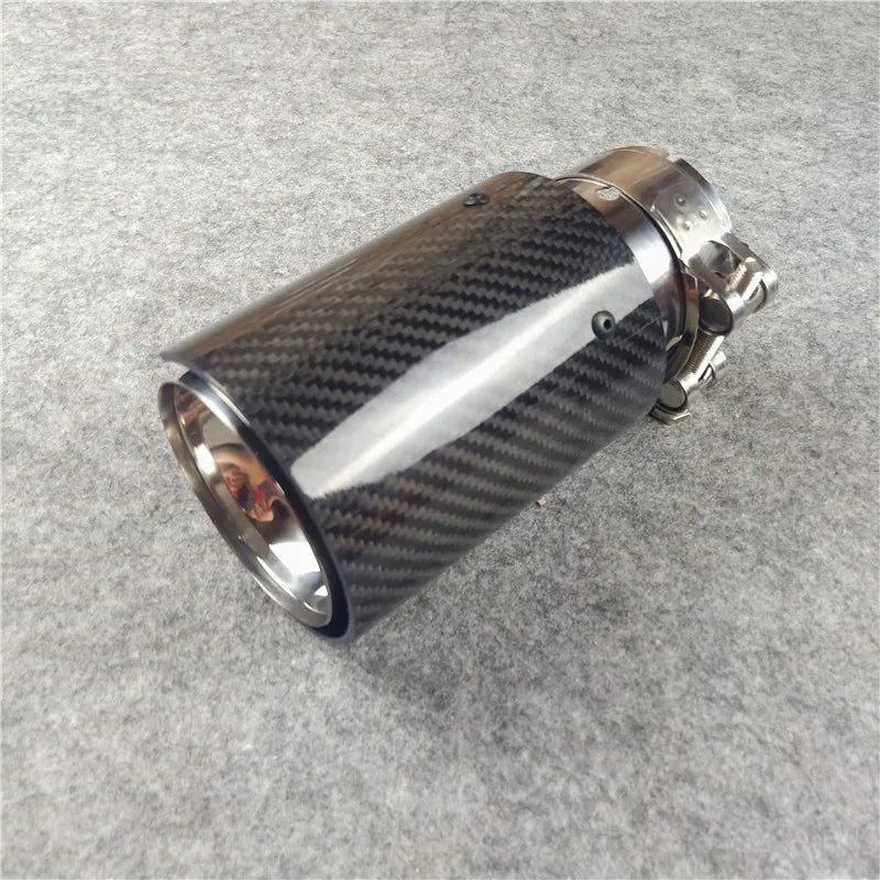 Embout d'Échappement Carbone BMW M2 M3 M5 M Performance - vue de face - Becquet Voiture