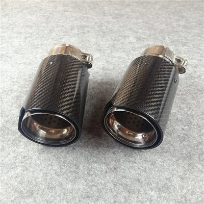 Embout d'Échappement Carbone BMW M2 M3 M5 M Performance - vue de profil - Becquet Voiture