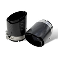 Embout d'Échappement Carbone BMW X5 F15 X6 F16 - packshot studio - Becquet Voiture