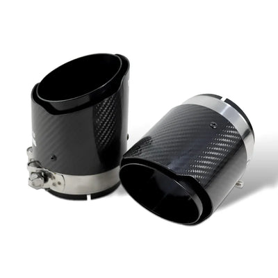 Embout d'Échappement Carbone BMW X5 F15 X6 F16 - packshot studio - Becquet Voiture