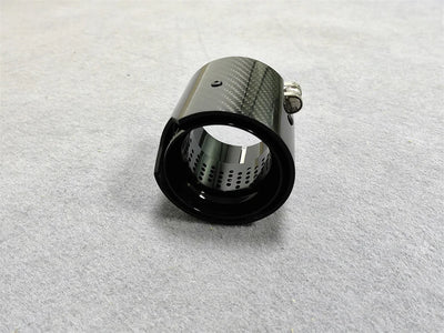 Embout d'Échappement Carbone Noir Brillant BMW M F20 F22 F32 - vue de profil - Becquet Voiture