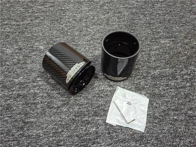 Embout d'Echappement Carbone Noir Brillant Mini Cooper S JCW - vue arrière - Becquet Voiture