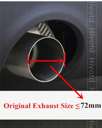 Embout d'Echappement Carbone Noir Brillant Mini Cooper S JCW - vue de dessus - Becquet Voiture