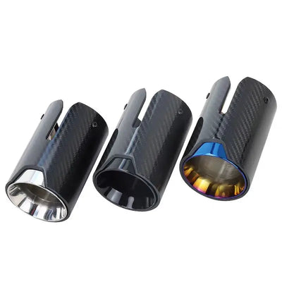 Embout d'Échappement Carbone Universel Ø 59-63 mm - vue de face - Becquet Voiture