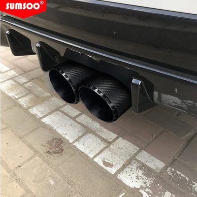 Embout d'Échappement Carbone Volkswagen Golf - installé sur véhicule - Becquet Voiture