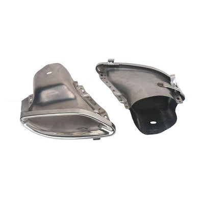 Embout d'Échappement Chromé Mercedes Benz - vue arrière - Becquet Voiture