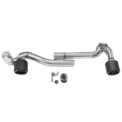 Embout d'Échappement Double Pointe BMW E90 E92 - détail du montage - Becquet Voiture