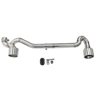 Embout d'Échappement Double Pointe BMW E90 E92 - vue de dessus - Becquet Voiture