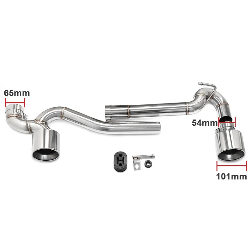 Embout d'Échappement Double Pointe BMW E90 E92 - vue de profil - Becquet Voiture